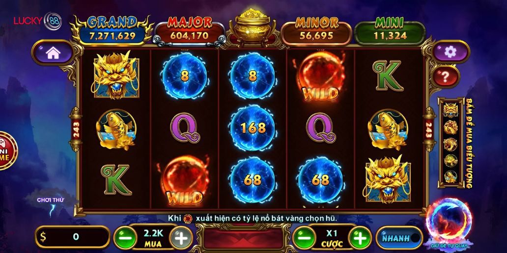 Điểm qua game nổ hũ Lucky88 hot nhất hiện nay